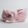 pink knotted headband for women