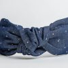 denim knot headband for women