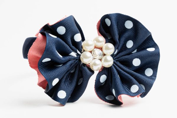 polka dot kids hair accessory