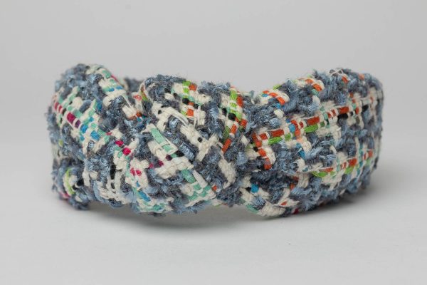 blue hues knotted headband