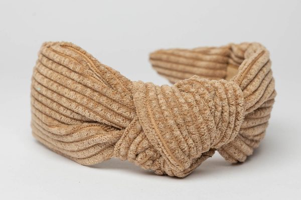 brown corduroy headband