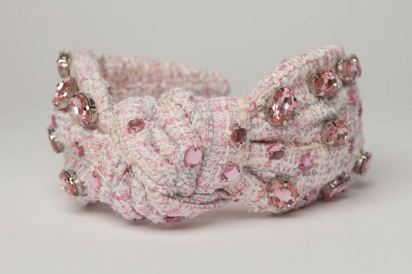 pink beaded headband