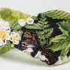 hand beaded headband with flower design