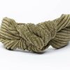 olive green knot headband