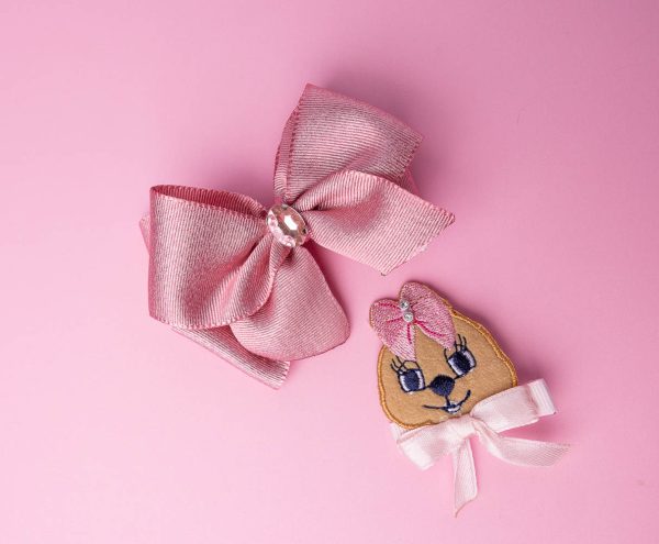 pink boutique hair accessories for girls