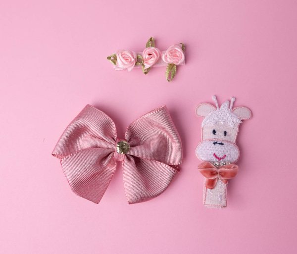 pink hair bow accessories for girls