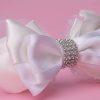 white bow boutique headband for little girls