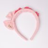 pink embroidery headband for girls